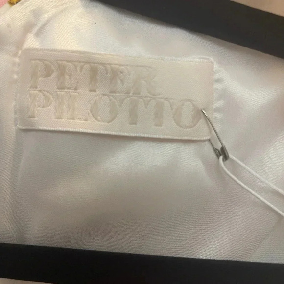 NWT Peter Pilotto Polka Dot Cady One-Shoulder Dress UK size 12, US size 8, White - Picture 5 of 7